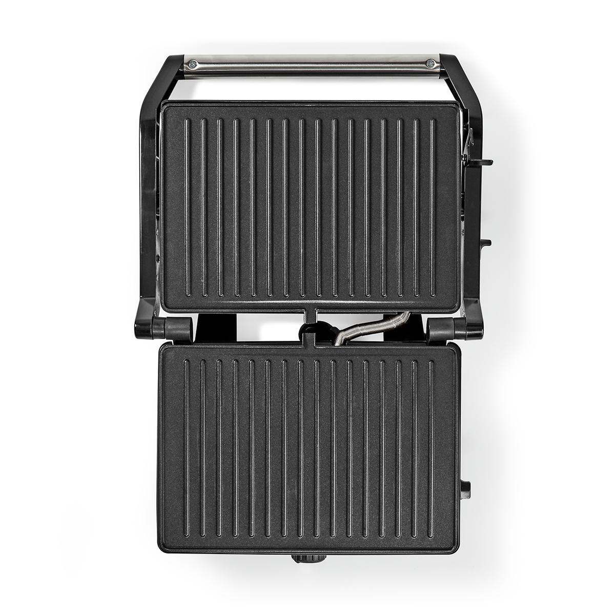 Nedis Compact Grill - 1600 W - Aluminium - Image 3