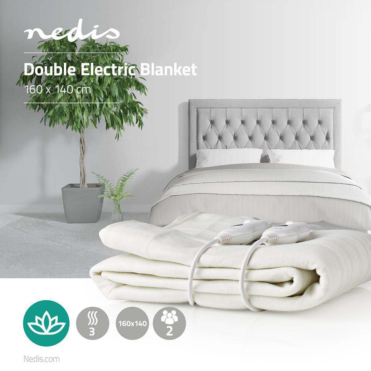 Warm Blanket Winter  Electrical Double Nedis 140 160