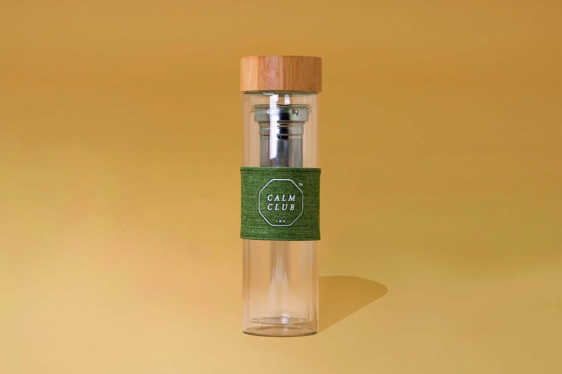 Calm Club High Tea - Bamboo & Glass Tea Infuser - Image 6