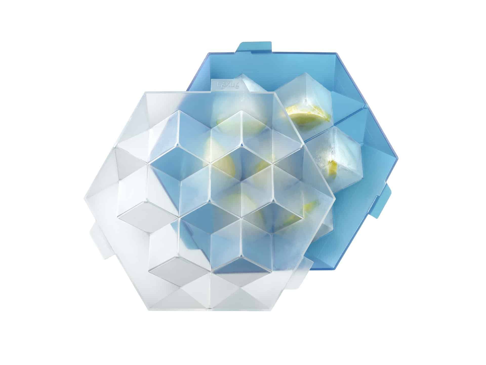 Summer Ice Drinks Cold Handy ICE Tray Lekue Blue