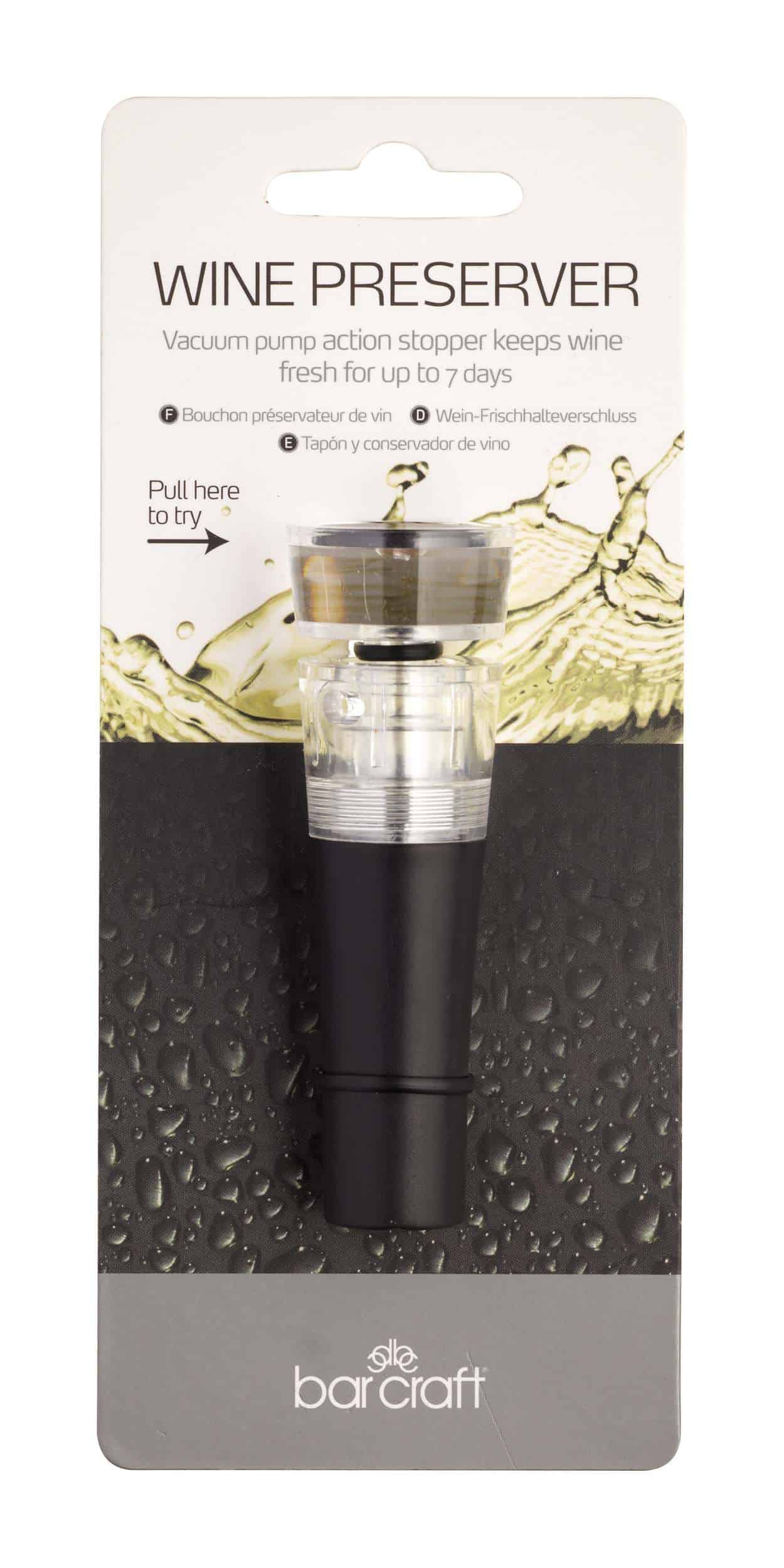 Wine Stopper Pump Preserver BarCraft