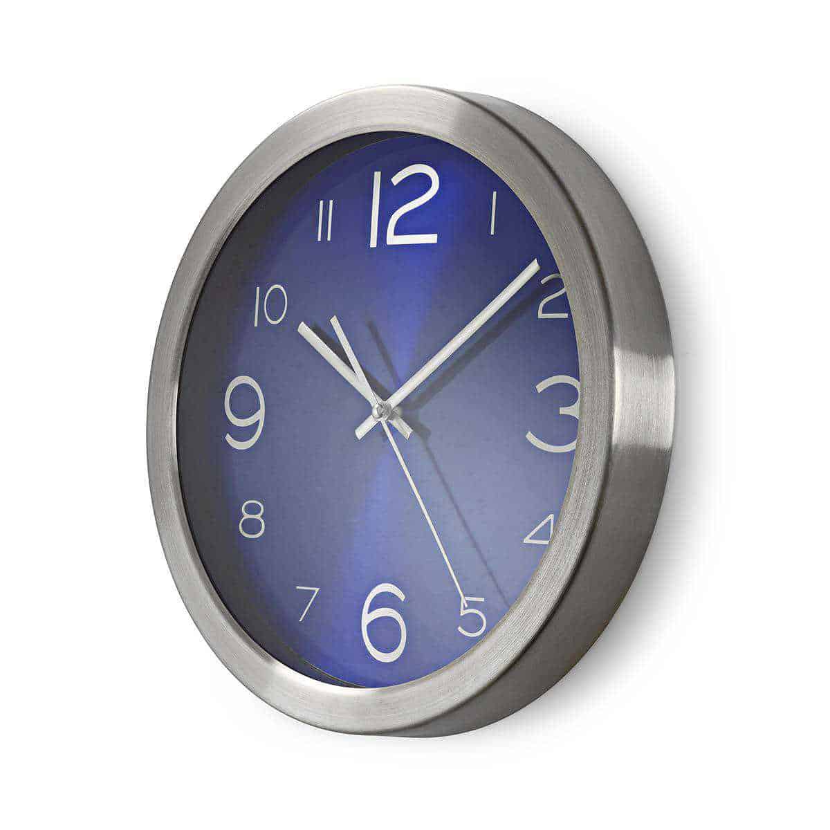 Wall Clock Stainless Steel 30cm Nedis