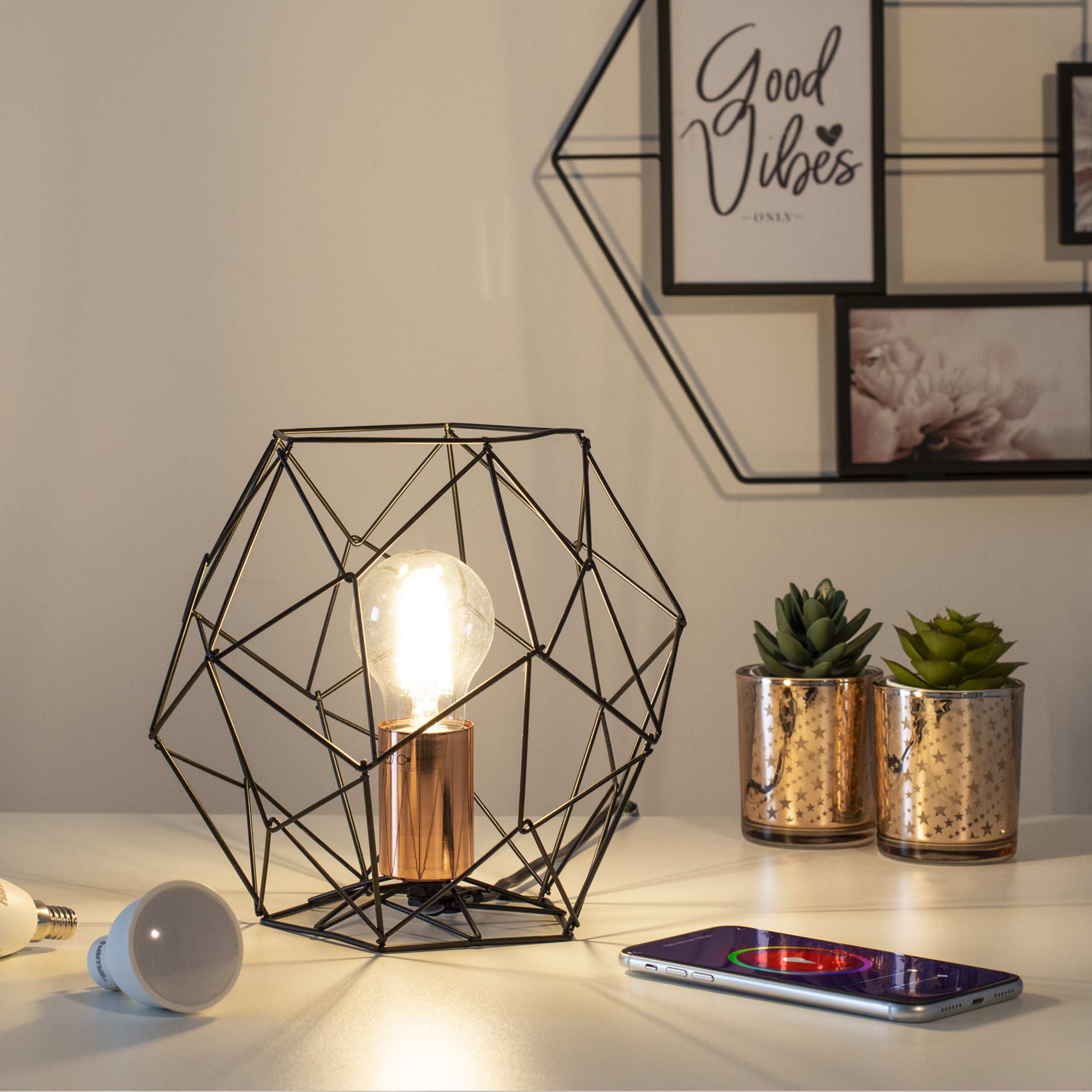 WiFi WLAN LED Smart Bulb E27 Retro White HAMA