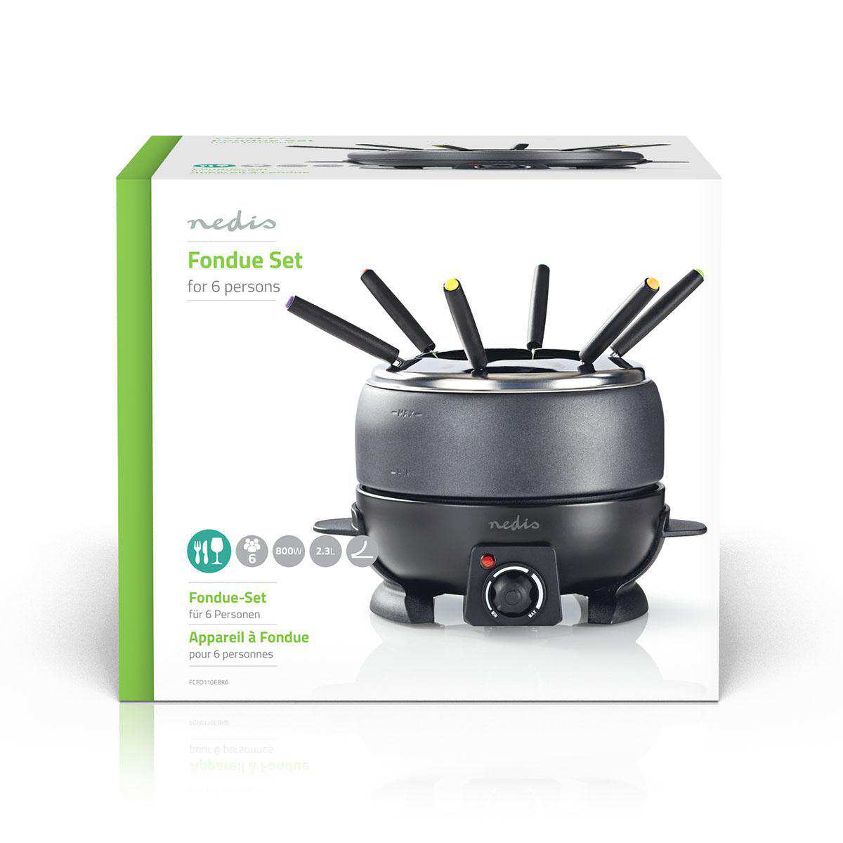 Fondue Set Electric 6 persons Nedis