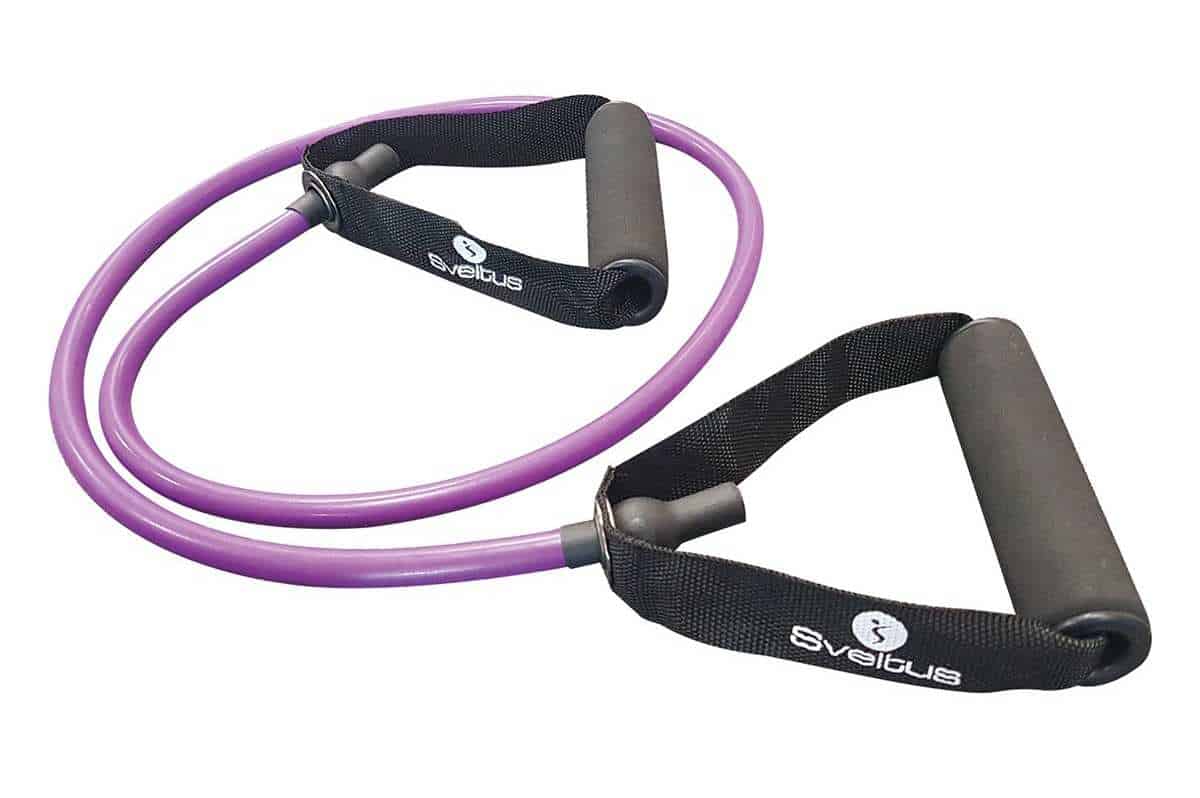 Resistance Tube Handles Sveltus Medium 130cm Purple