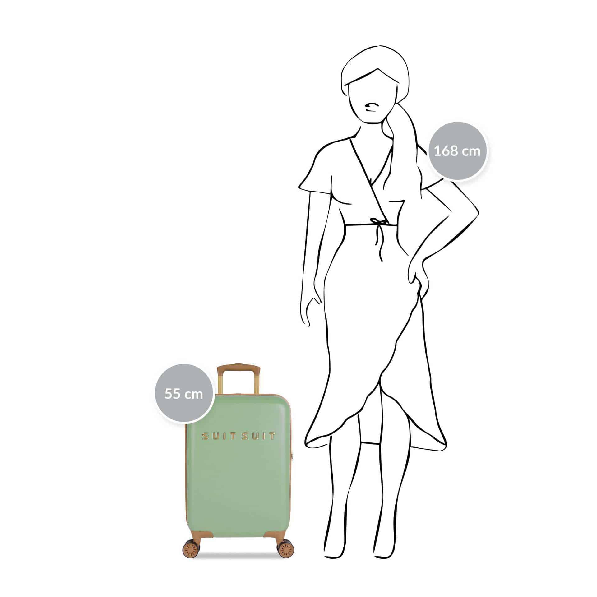 Trendy Female Suitcase 55cm SuitSuitd Fabulous Seventies