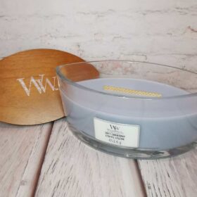 Candle Soft Chambray Woodwick Ellipse