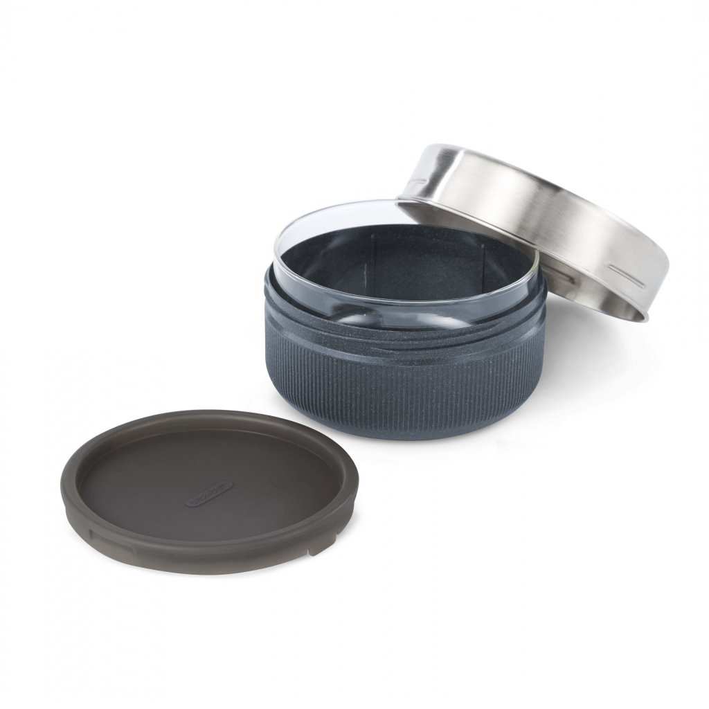 Glass Lunch Bowl 750ml Black Blum
