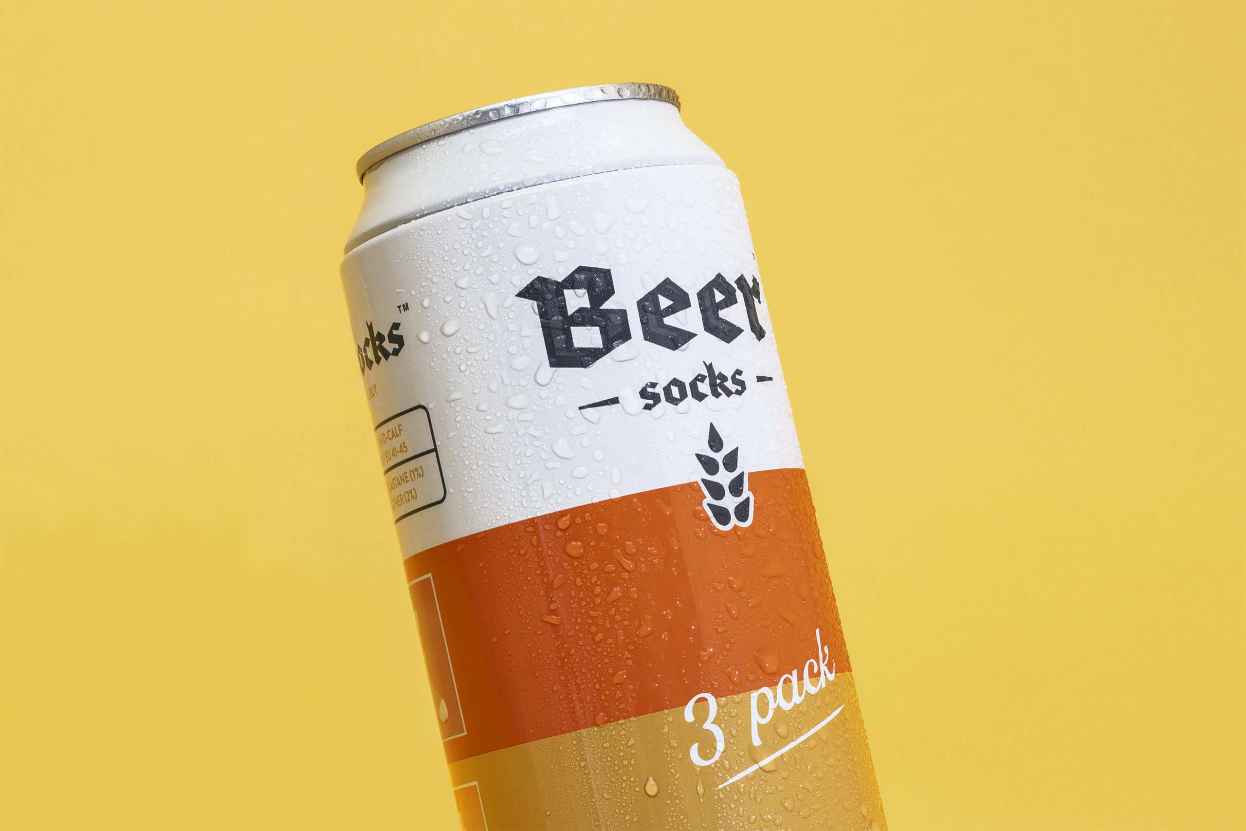 Beer Socks Set 3 pairs Luckies Beer Can