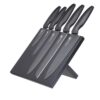 Black Kitchen Knife Set Stand MasterClass Agudo