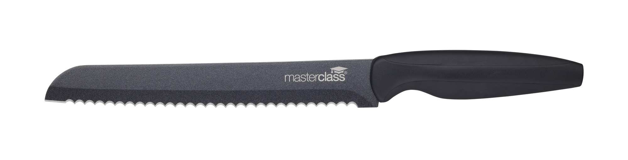 Black Kitchen Knife Set Stand MasterClass Agudo