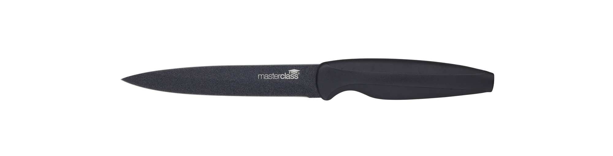 Black Kitchen Knife Set Stand MasterClass Agudo