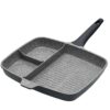 Cast Aluminium Grill Pan Three sections MasterClass