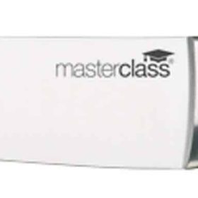 Kitchen Knife Set in Stainless Steel Block MasterClassTrojan