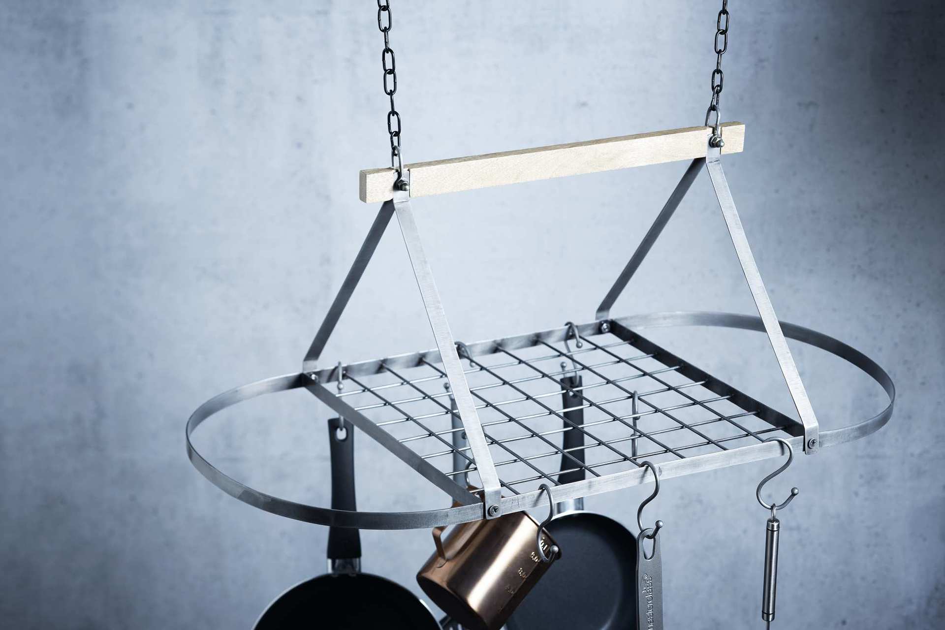 Hanging Pot Pan Tools Rack Industrial Kitchen KitchenCraft