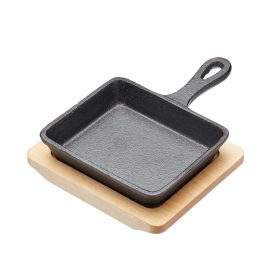 Serving Hot dish Cast Iron with Board Artesa
