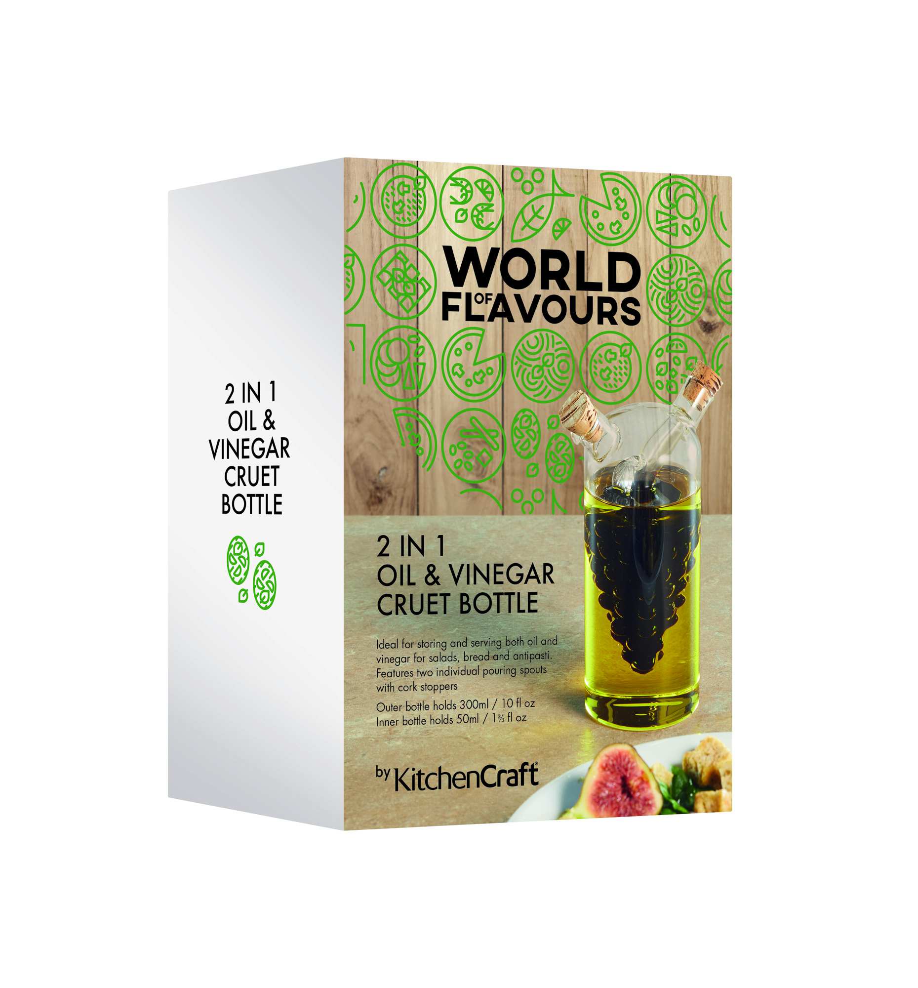 Cruet Bottle Italian Oil Vinegar World of Flavours