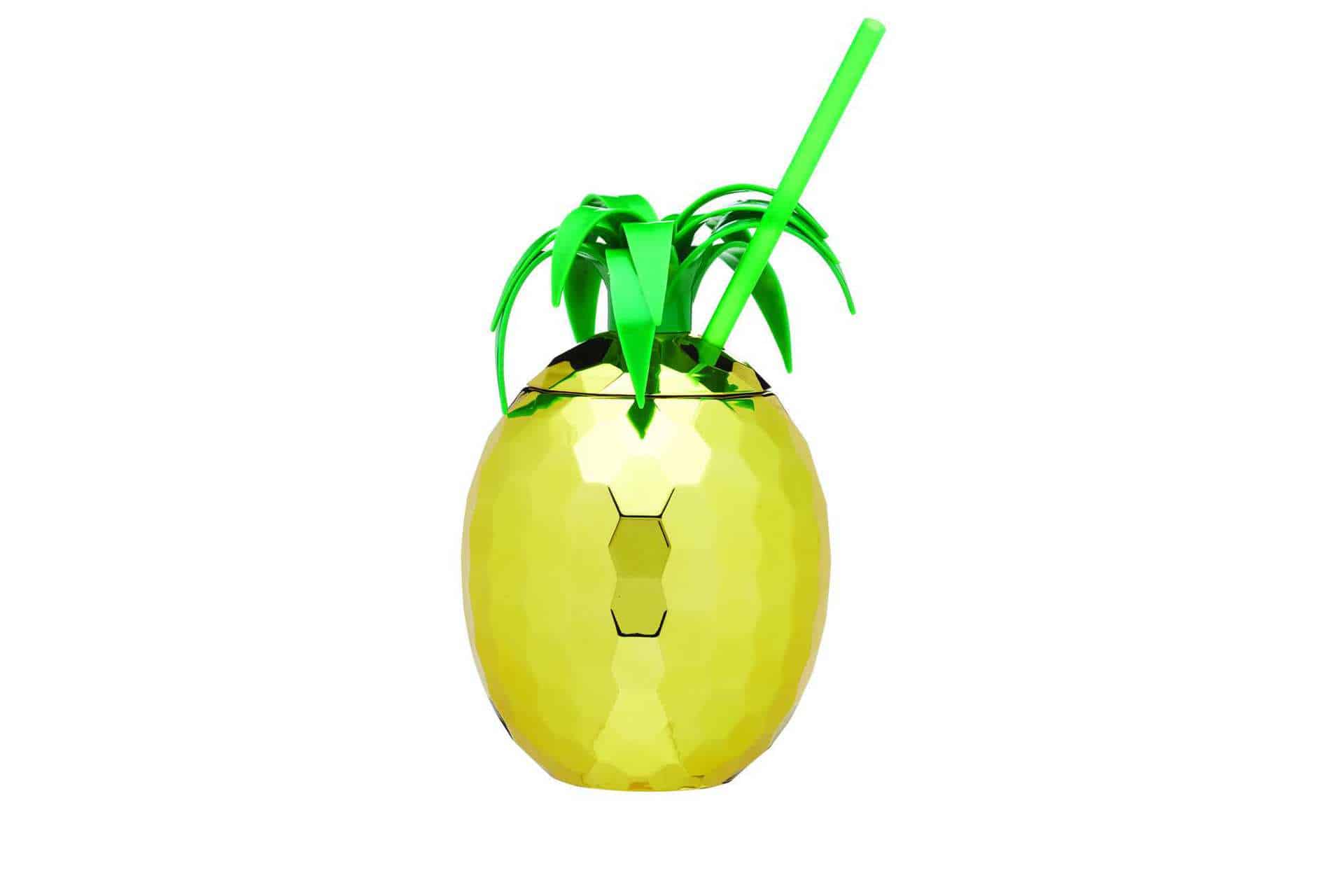 Pineapple Jar Drink Glass Fun Retro Barcraft