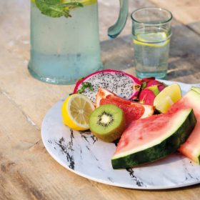 Food Platter Serving Summer Marble KitchenCraft