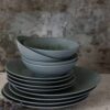 Stoneware Blue Dinner Set Tableware Mikasa Set