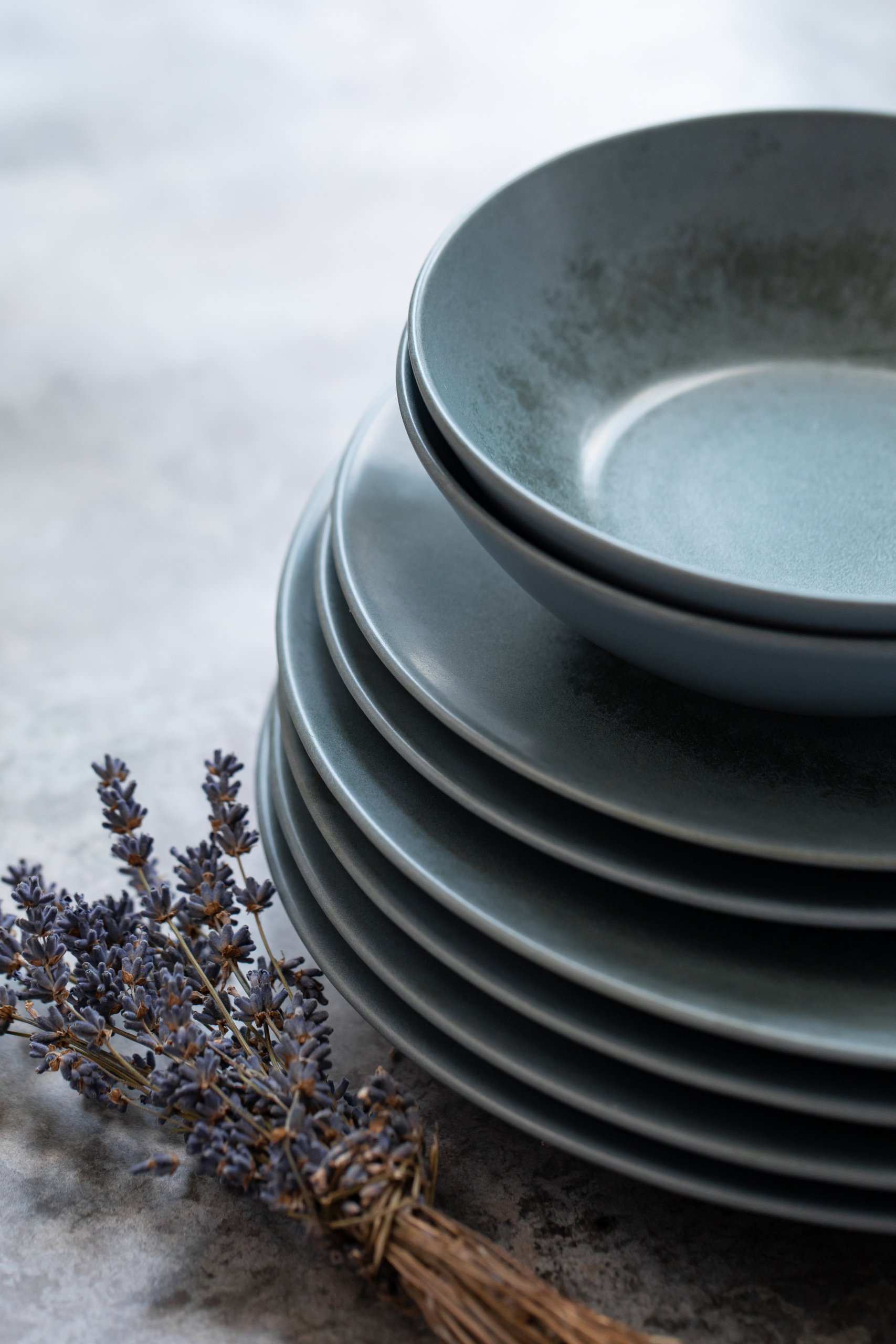 Stoneware Blue Dinner Set Tableware Mikasa Set