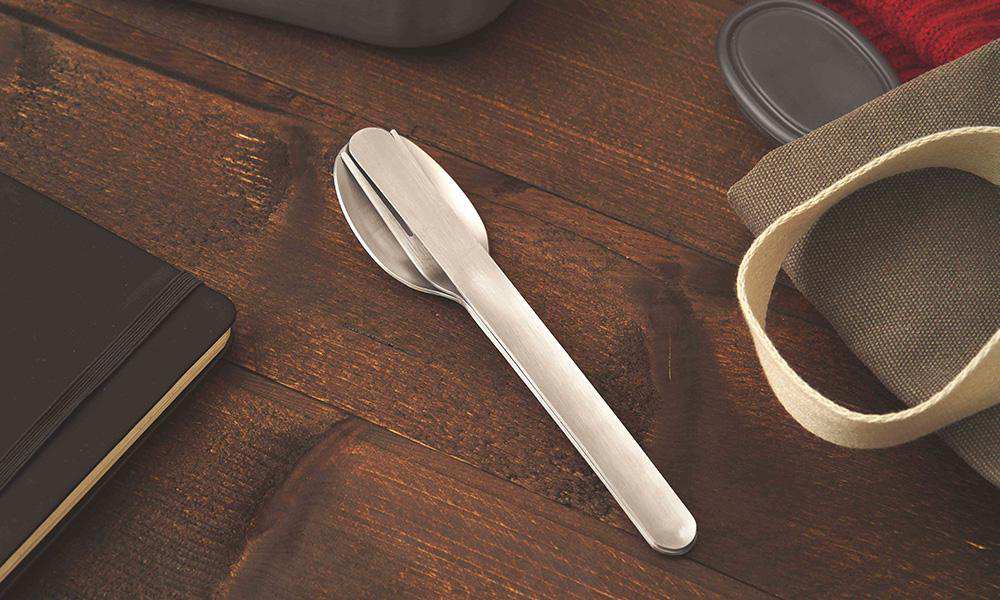 Stainless Steel Cutlery Set To Go Lunch Black Blum