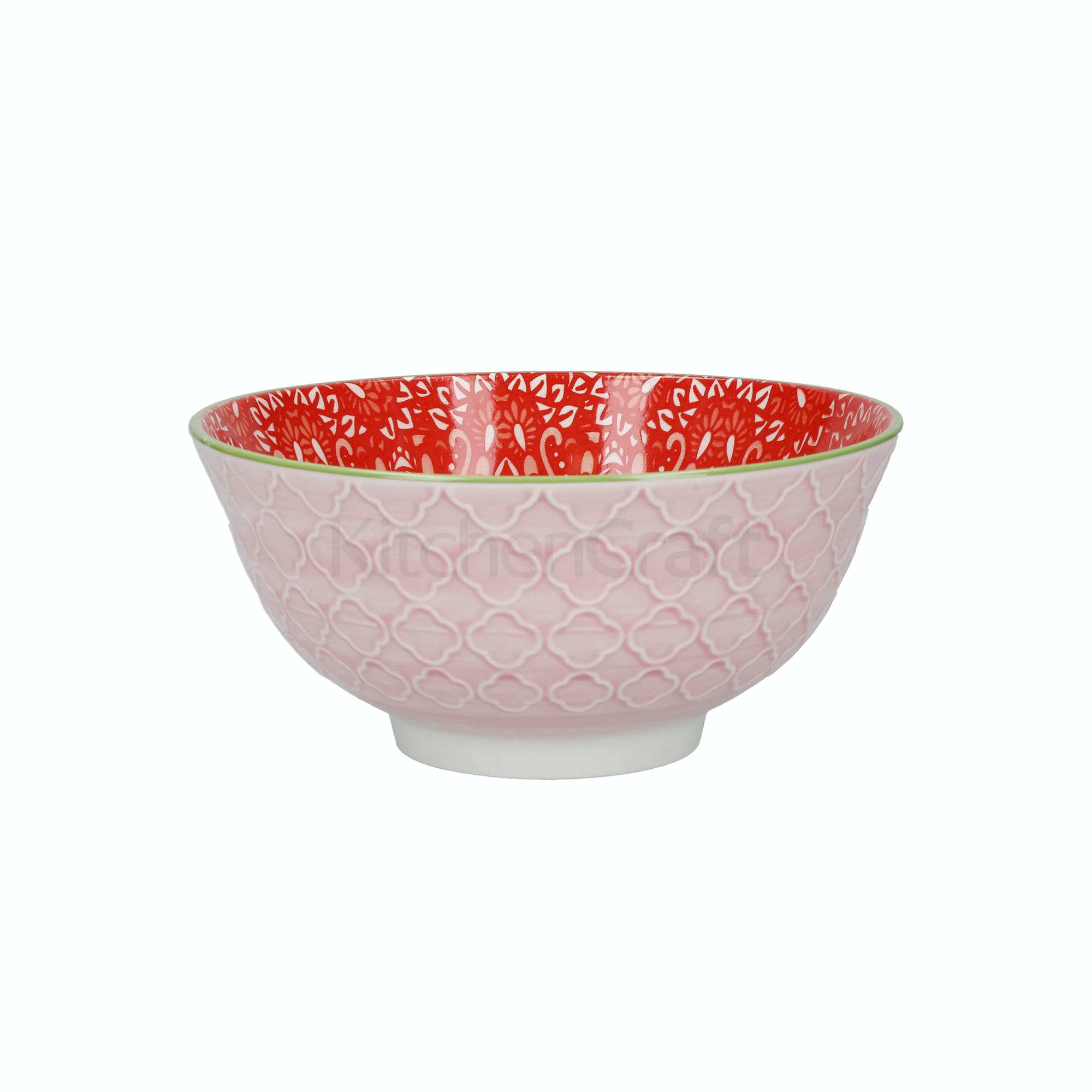 KitchenCraft Ceramic Cereal Bowl Bright Design - set 4 pcs - Image 9