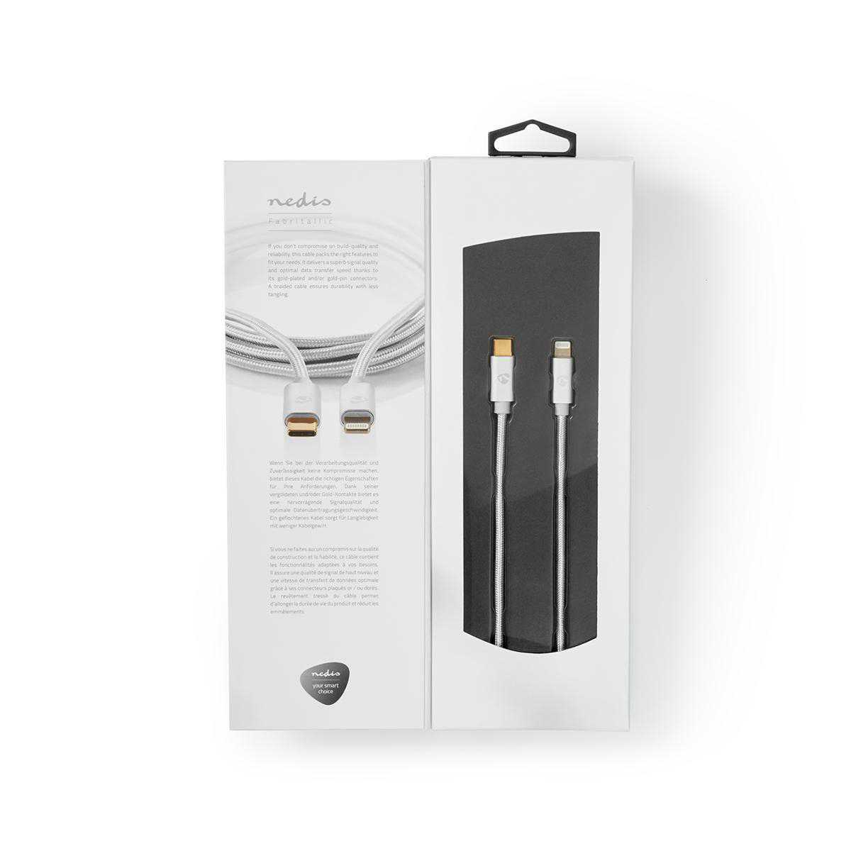 Nedis USB Cable USB Type C Apple Lightning 8pin 2.0m