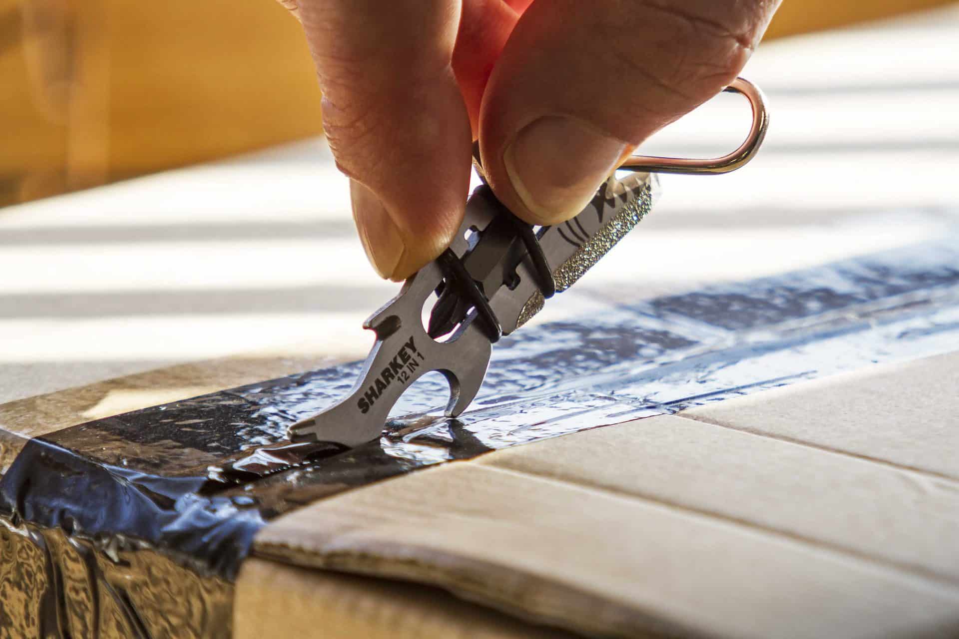 True Utility Sharkey Bite Size Multitool Keyring Packaging