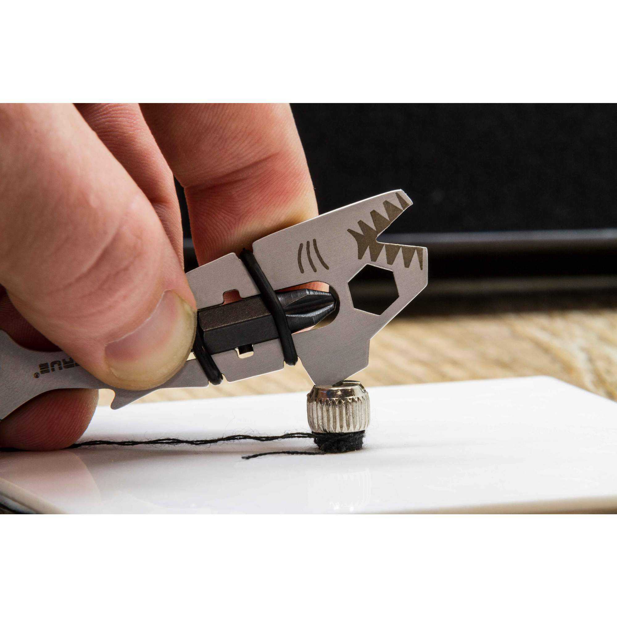 True Utility Sharkey Bite Size Multitool Keyring Packaging