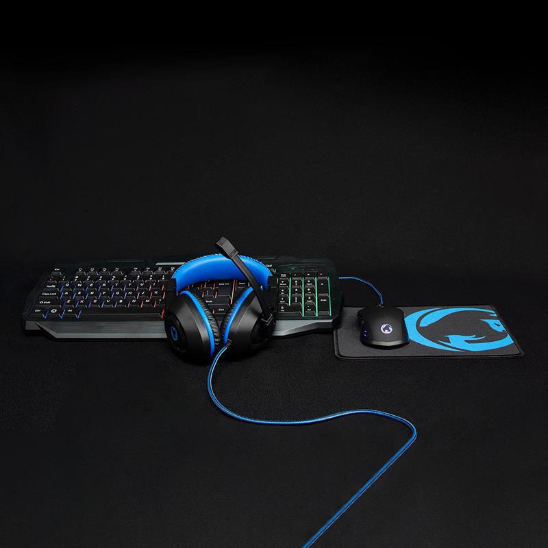 Nedis Gaming Combo Kit 4-in-1 – LED – US / QWERTY