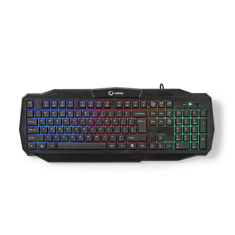 Nedis Gaming Combo Kit 4-in-1 – LED – US / QWERTY