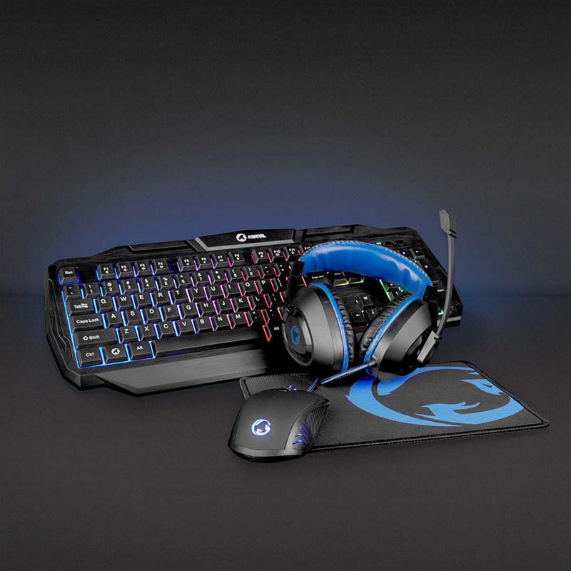 Nedis Gaming Combo Kit 4-in-1 – LED – US / QWERTY