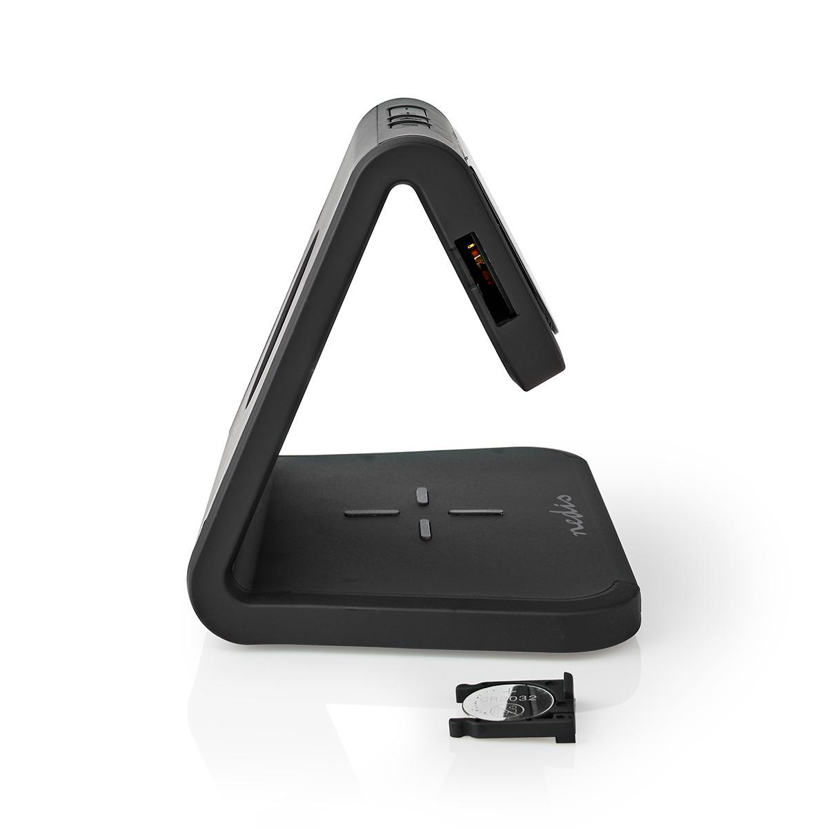 Nedis Alarm Clock with QI Wireless Charging