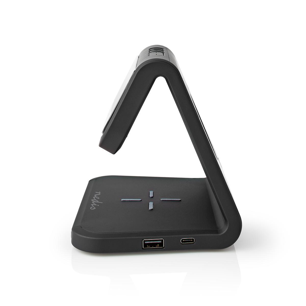 Nedis Alarm Clock with QI Wireless Charging