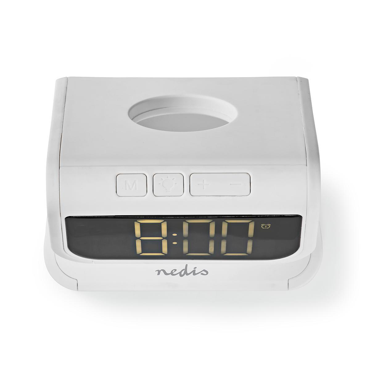 Nedis Alarm Clock with QI Wireless Charging