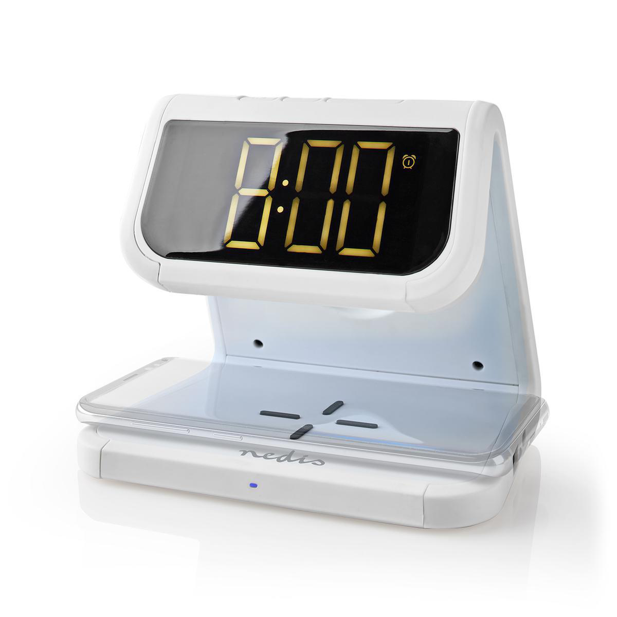 Nedis Alarm Clock with QI Wireless Charging