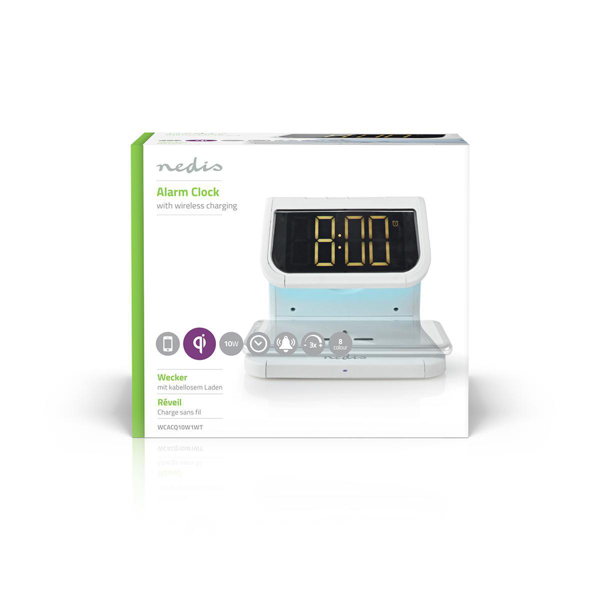 Nedis Alarm Clock with QI Wireless Charging - Image 18