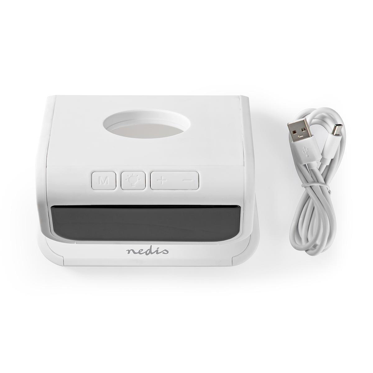 Nedis Alarm Clock with QI Wireless Charging