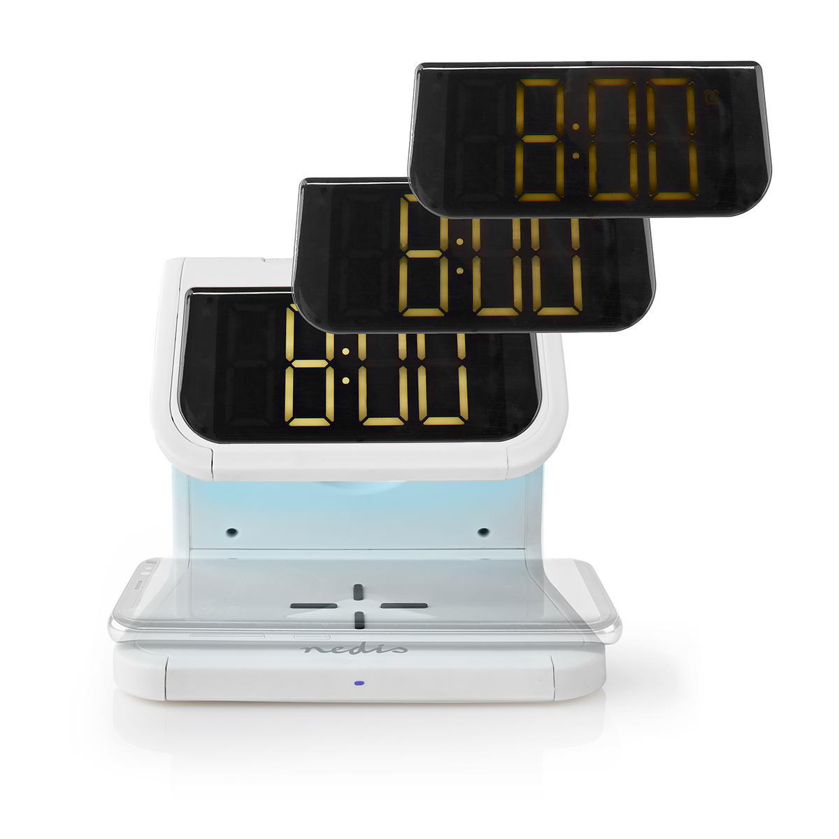 Nedis Alarm Clock with QI Wireless Charging