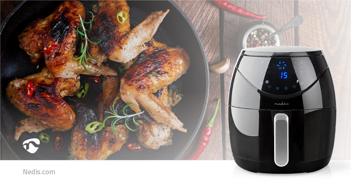 Nedis Hot Air Fryer 4.6L – Timer 60min Digital