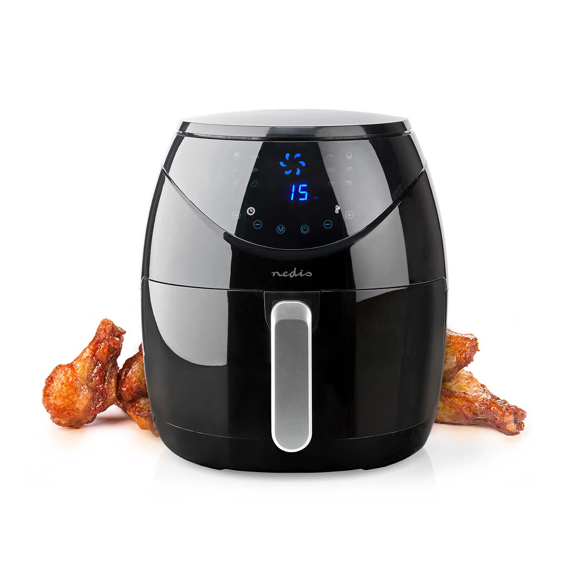 Nedis Hot Air Fryer 4.6L – Timer 60min Digital