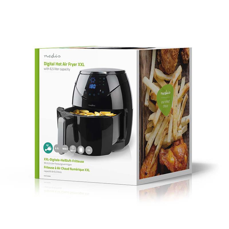 Nedis Hot Air Fryer 6.5L – Timer 60min Digital