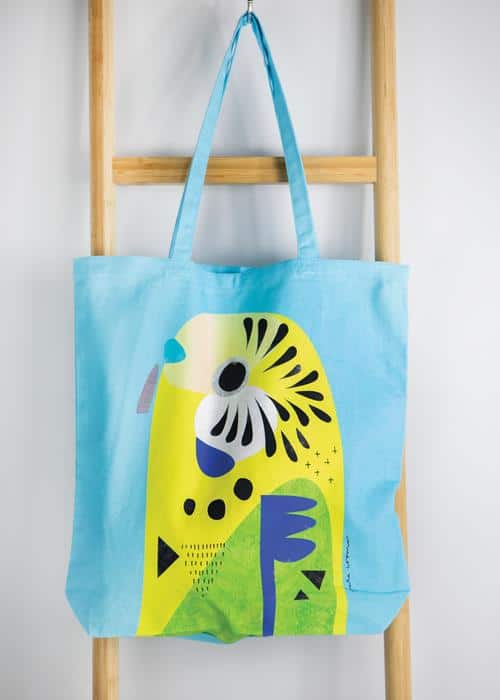 Maxwell & Williams Pete Cromer Tote Bag – Budgerigar