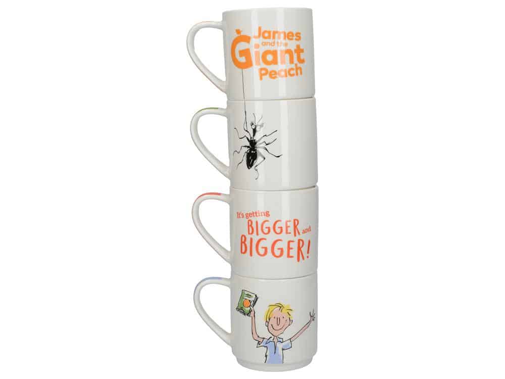 Roald Dahl Set 4 Stacking Mugs James & The Giant