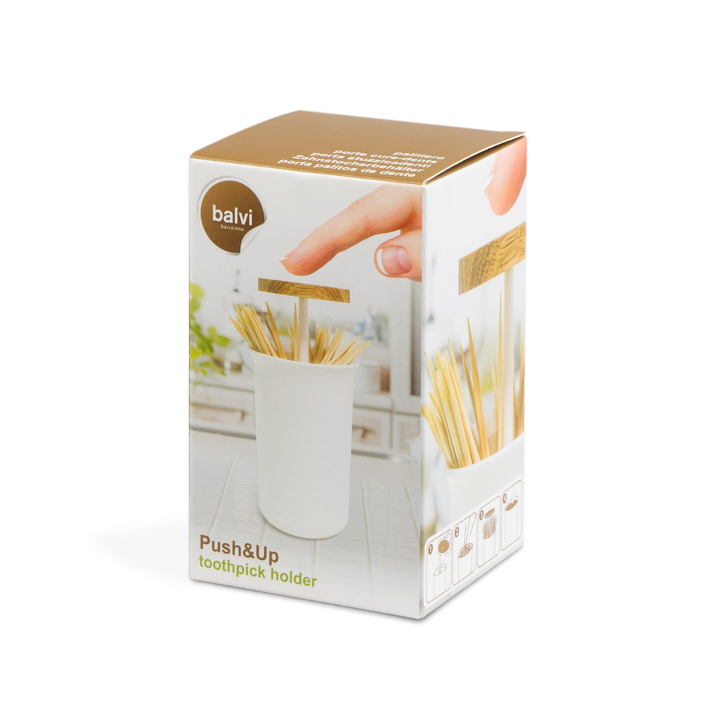Balvi Toothpick Holder Push & Up