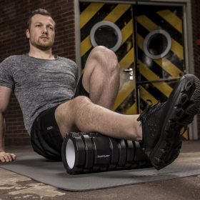 Tunturi Foam Roller Yoga Grid 33cm – Black