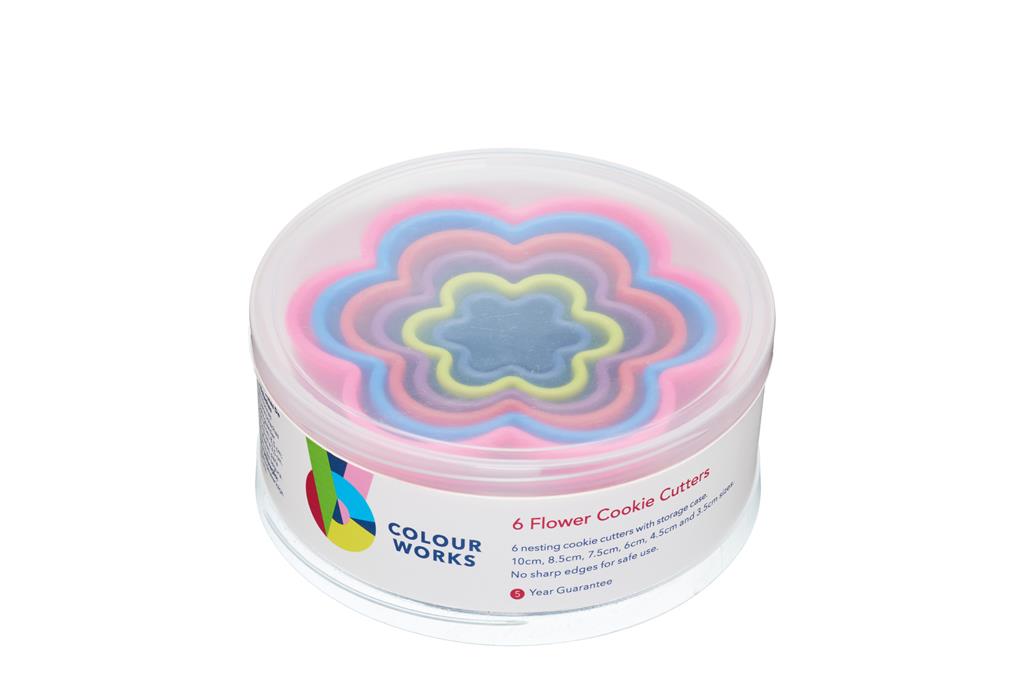 Colourworks Set of 5 Cookie Cutters, Flower Shaped