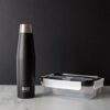 Built Apex Water Bottle & Bento Lunch Box Gift Set – Black
