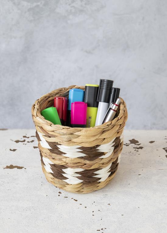 KitchenCraft Set of 2 Water Hyacinth Planters – Chevron